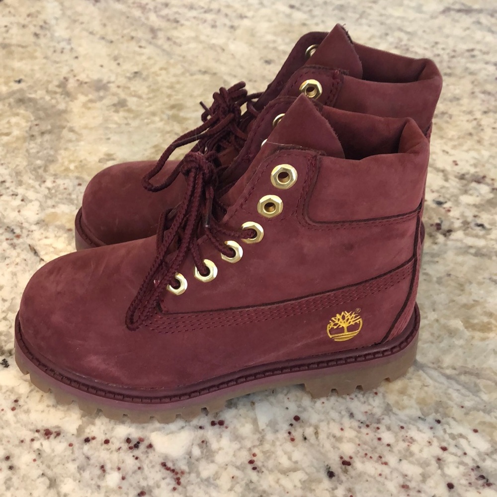 Little girls Purple Timberland boots